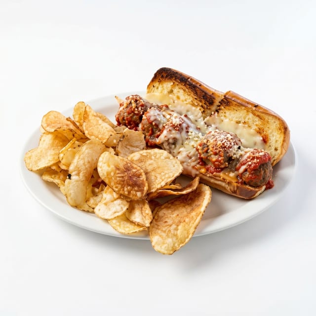 Homemade Meatball Hoagie.